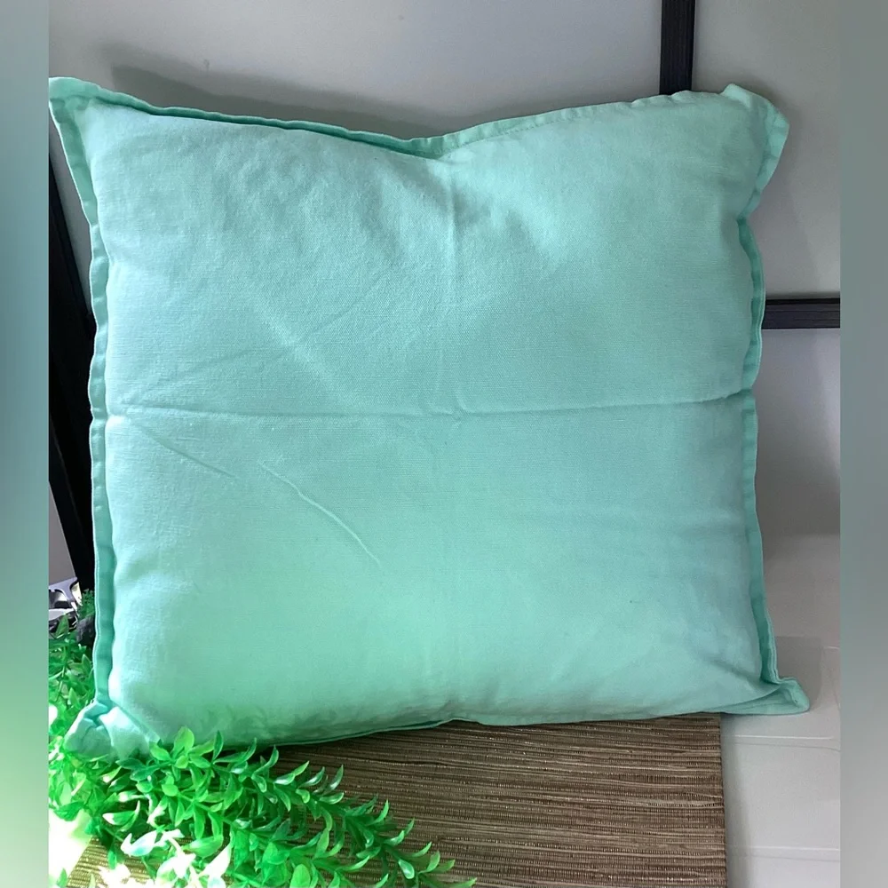 Ikea Mint Green Throw Pillow/cushion insert and cover 20” x 20”